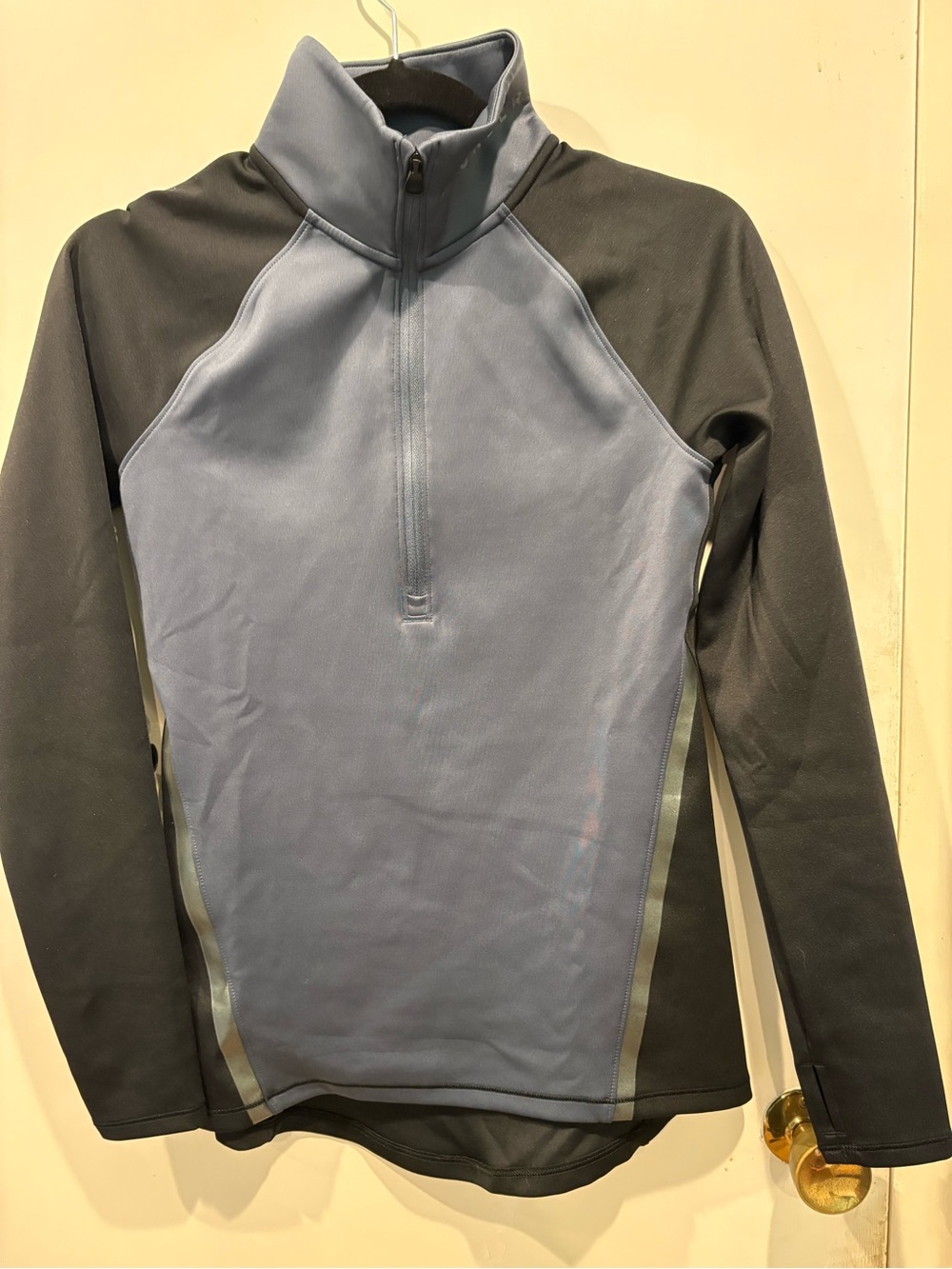 Under Armour Coldgear Blue and Black Half-Zip Active Pullover